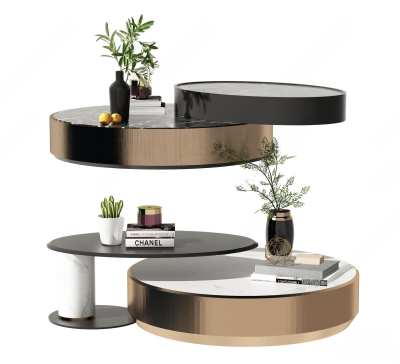 现代茶几3D模型下载